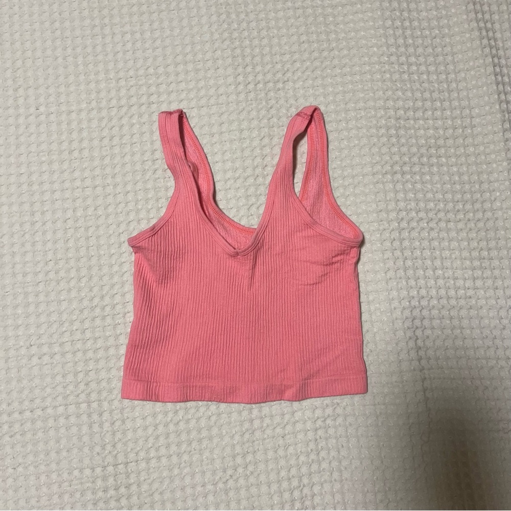 Urban Outfitters Pink Sleeveless Crop Tank Top
